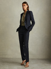 Reiss | Textured Slim Fit Suit Trousers in Navy