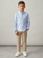 Reiss | 3-9 yrs Button Down Oxford Shirt in Soft Blue