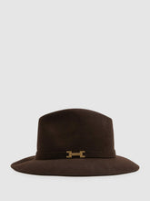Reiss | Wool Fedora in Chocolate