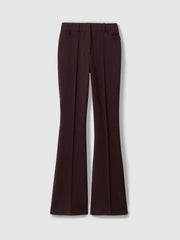 Reiss | Petite Flared Suit Trousers in Berry