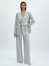 Reiss | Good American Sharkskin Suit Waistcoat in Heather Grey