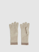 Reiss | Wool Blend Tipped Gloves in Taupe
