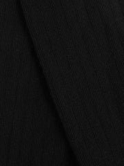 Reiss | Cotton Blend Ribbed Loafer Socks in Black