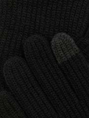 Reiss | Ribbed-Merino Touchscreen Gloves in Black