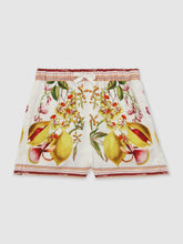 Reiss | 13-14 yrs | NYBG Satin Floral-Print Shorts in Ivory