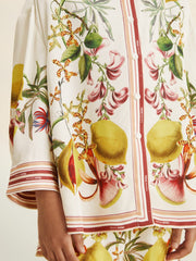 Reiss | 4-9 yrs | NYBG Satin Floral-Print Shirt in Ivory