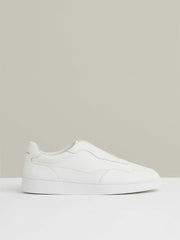 Reiss | Leather Elasticated-Lace Trainers in White