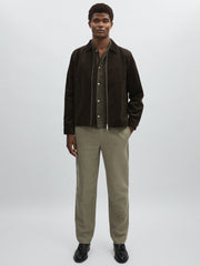 Reiss | Les Deux Drawstring Trousers in Green/Ivory
