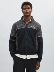 Reiss | Les Deux Printed Track Jacket in Dark Navy