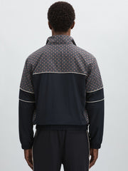 Reiss | Les Deux Printed Track Jacket in Dark Navy