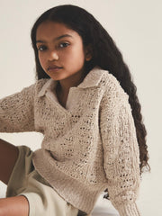 Reiss | 13-14 yrs | 100 Ciels Bouclé Jumper in Neutral