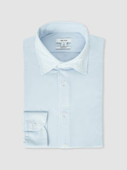 Reiss | Long-Sleeve Travel Shirt in Soft Blue