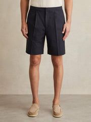 Reiss | Relaxed Drawstring Shorts in Navy