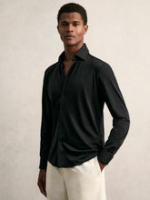 Reiss | Long-Sleeve Travel Shirt in Black
