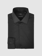 Reiss | Long-Sleeve Travel Shirt in Black