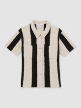Reiss | 13-14 yrs | Les 100 Ciels Stripe Knit Shirt in Black