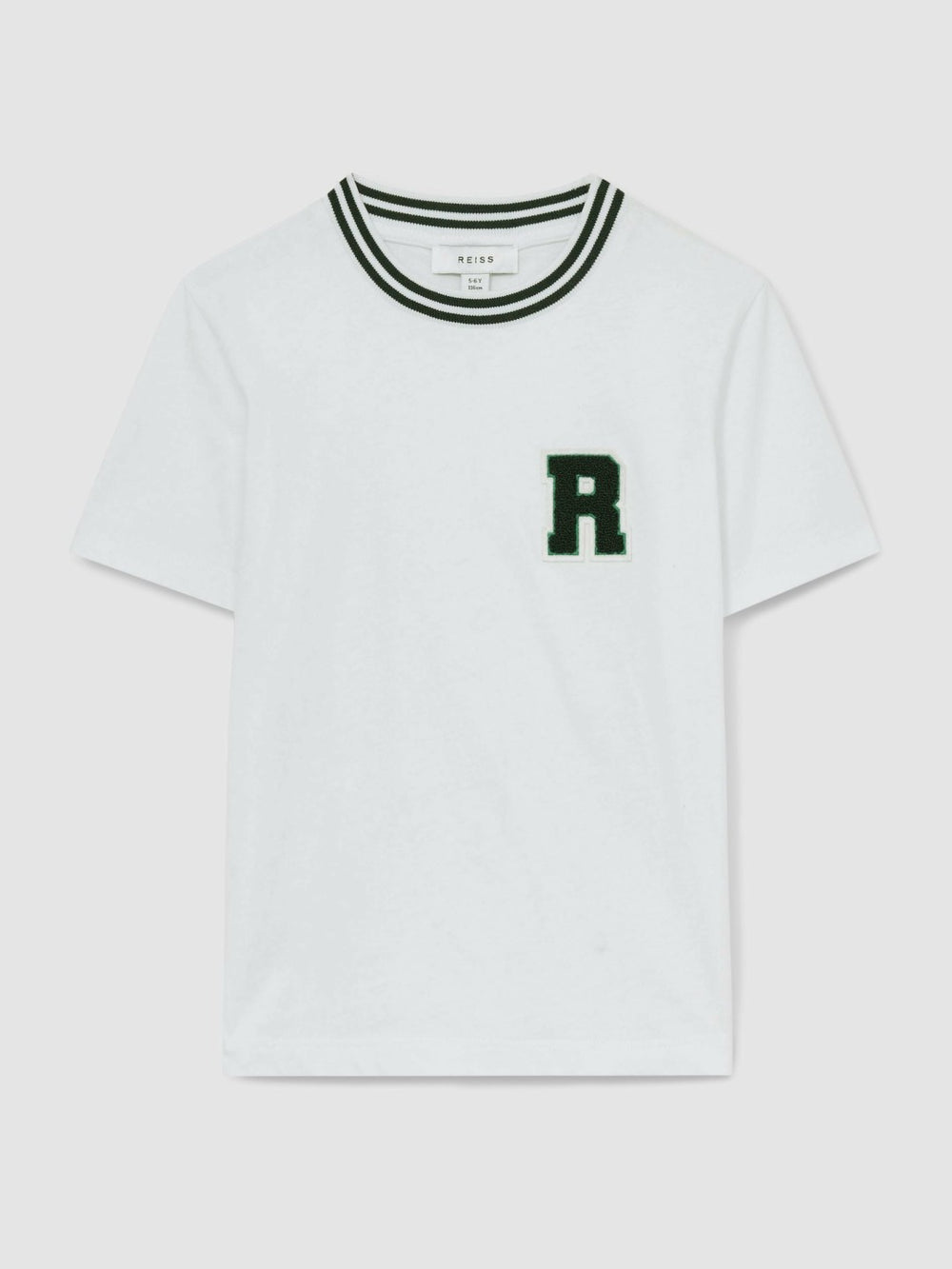 Reiss | 13-14 yrs Cotton Letter Patch T-Shirt in White