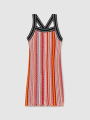 Reiss | 4-9 yrs Cotton Striped Knit Dress in Multi