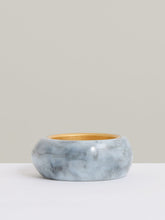 Reiss | Curve Marble Bangle in Gold Tone