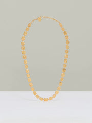 Reiss | Molten Square Necklace in Gold Tone