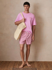 Reiss | | Ché Stripe Swim Shorts in Pink/White