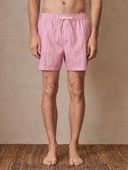 Reiss | | Ché Stripe Swim Shorts in Pink/White