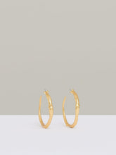 Reiss | Molten Hoop Earrings in Gold Tone