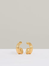 Reiss | Fluid Hoop Earrings in Gold Tone