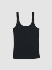 Reiss | Stretch-Cotton D-Ring Strap Vest in Navy
