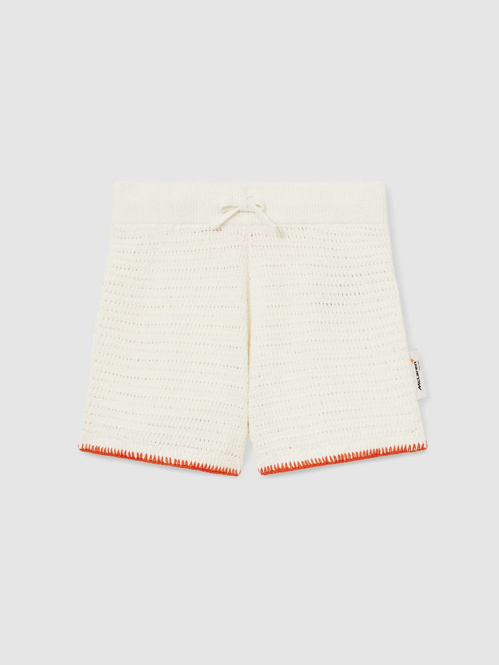 Reiss | 13-14 yrs McLaren F1 Team Crochet Shorts in Off White/Orange
