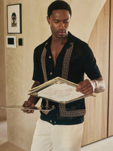 Reiss | | Ché Beaded Crochet Shirt in Black