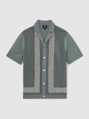 Reiss | | Ché Beaded Crochet Shirt in Sage