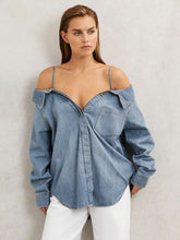 Reiss | 100% Cotton Shirt in Indigo Blue