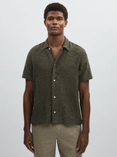 Reiss | Les Deux Blend Lace Shirt in Olive Green