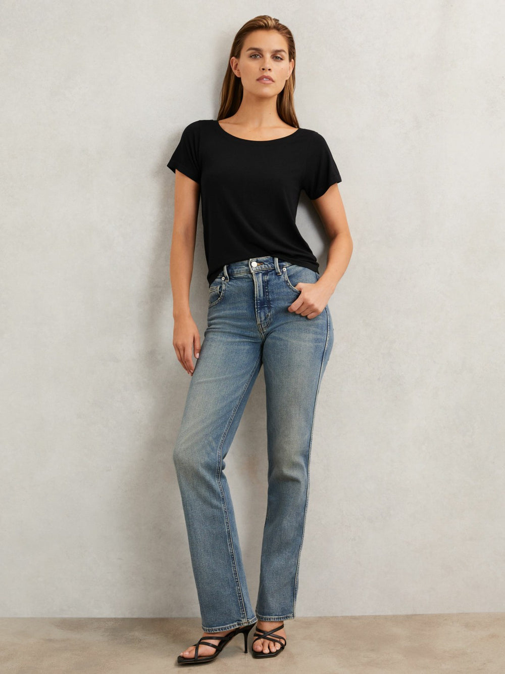 Reiss | Short Sleeve T-Shirt in Black