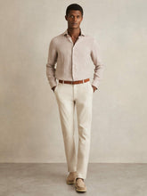 Reiss | Cotton-Piqué Slim-Fit Chinos in Off White
