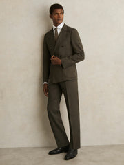 Reiss | Slim-Fit Suit Trousers in Dark Green