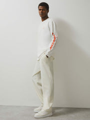 Reiss | Unisex Fit McLaren F1 Team Tyre-Print T-Shirt in White