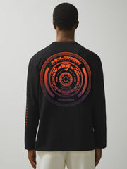 Reiss | Unisex Fit McLaren F1 Team Tyre-Print T-Shirt in Black
