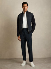 Reiss | Slim-Fit Internal-Drawstring Trousers in Navy