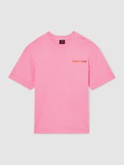 Reiss | | Ché Cotton-Linen Sunset T-Shirt in Pink
