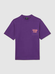Reiss | | Ché Cotton Palm-Print T-Shirt in Purple