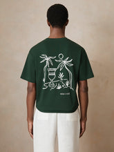 Reiss | | Ché Cotton Palm-Tree T-Shirt in Green