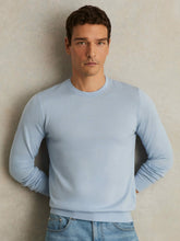 Reiss | Merino Wool Crew Neck Jumper in Soft Blue