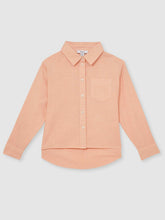 Reiss | 13-14 yrs Linen Roll-Cuff Shirt in Peach