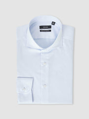 Reiss | Slim Fit Slim-Fit Cotton Double-Cuff Shirt in Soft Blue