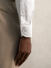 Reiss | Slim Fit Cotton Pin Collar Shirt in White