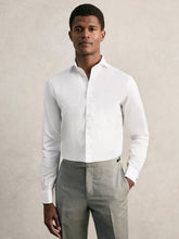 Reiss | Slim Fit Slim-Fit Cotton Double-Cuff Shirt in White
