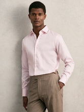 Reiss | Regular Fit Cotton Sateen Shirt in Pink