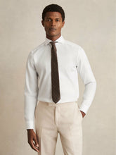 Reiss | Slim Fit Cotton-Twill Two-Fold Shirt Slim-Fit in White